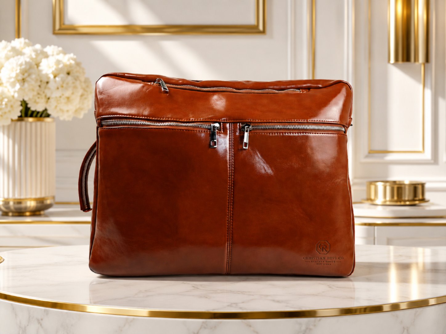 The Remnant Lexington — full-grain leather executive bag by Christian Ross Co.